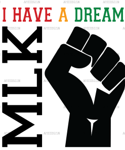 I Have A Dream MLK Hand DTF Transfer