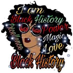Iam Black History Women DTF Transfer
