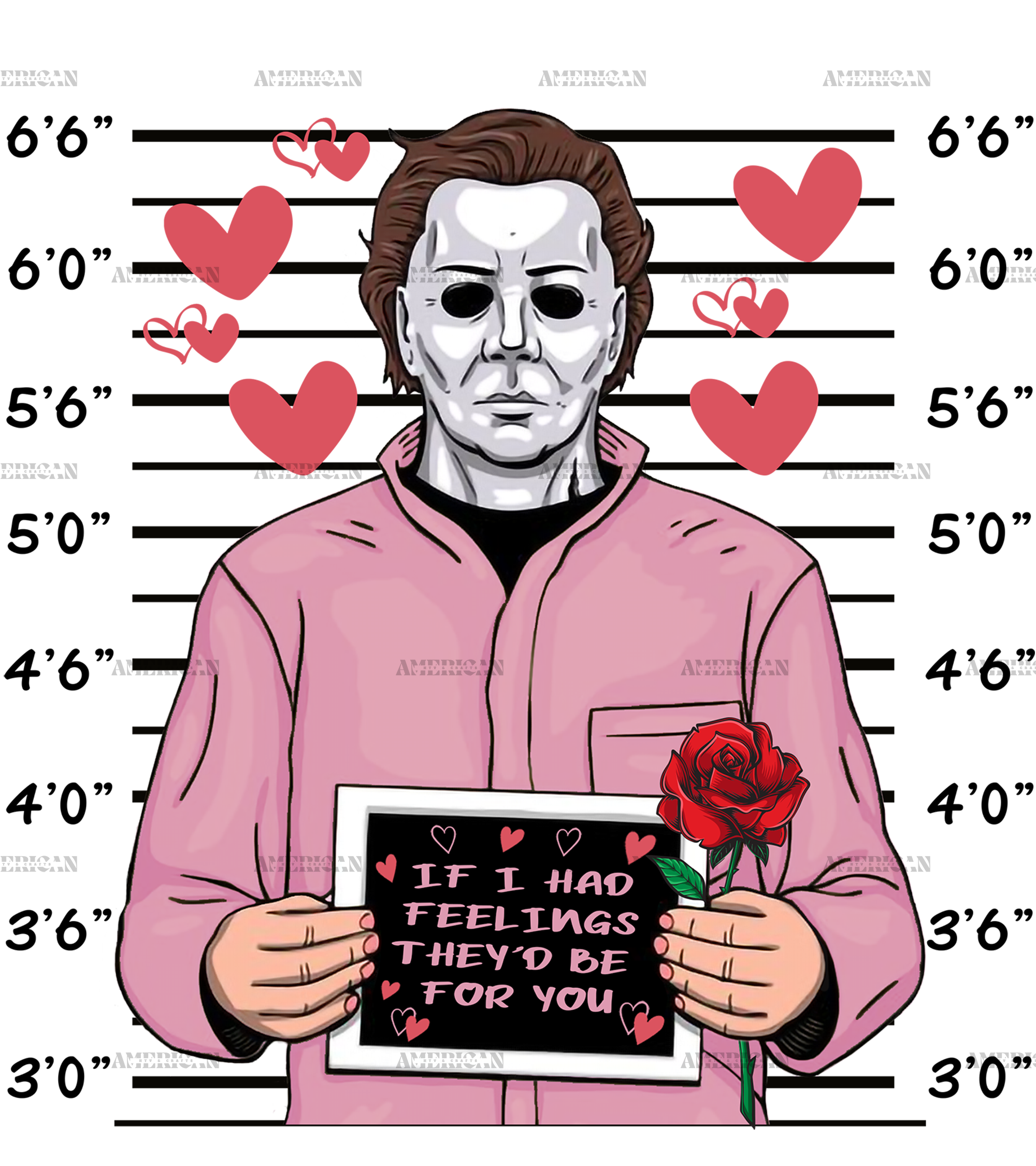 If I Had Feelings They'd Be For You Michael Myers DTF Transfer