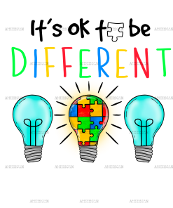 Its Ok To Be Different-1 DTF Transfer