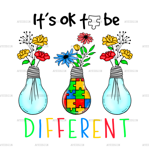 Its Ok To Be Different-2 DTF Transfer
