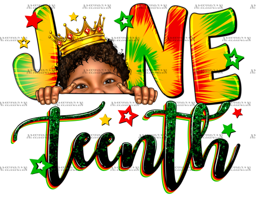 Juneteenth Black Boy DTF Transfer