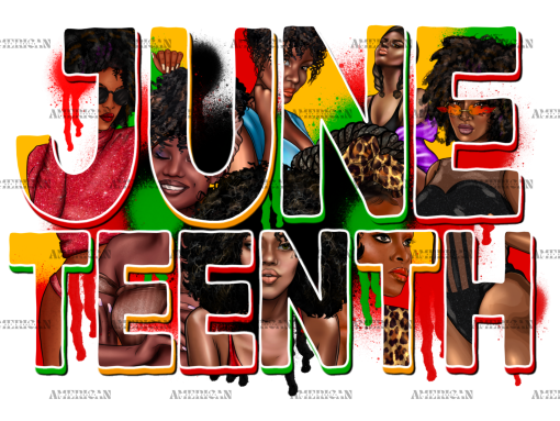 Juneteenth Blacks DTF Transfer