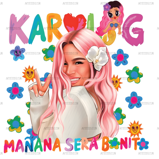 Karol G Manana Sera Bonito Flowers Dtf Transfer