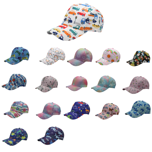 Unisex Youth Printed Adjustable Caps