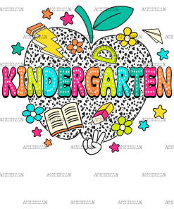 Kindergarten Apple DTF Transfer