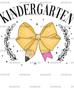 Kindergarten Bow DTF Transfer