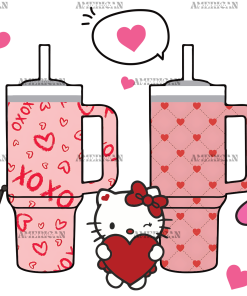 Kitty Kuromi And My Melody Tumblers UV DTF Transfer