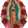 Lady Of Guadalupe Rose Frame Dtf Transfer