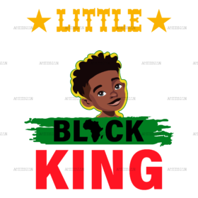 Little Black King-2 DTF Transfer
