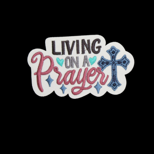 Living on a Prayer Patch (Small/Embroidery) - Image 4
