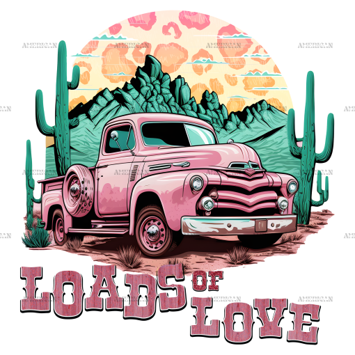 Loads Of Love Western Valentine DTF Transfer