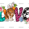 Love Easter Bunny DTF Transfer