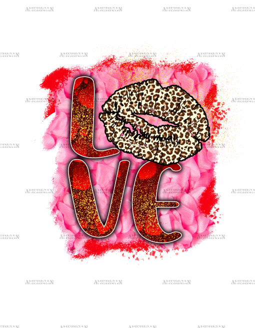 Love Leapord Lips DTF Transfer