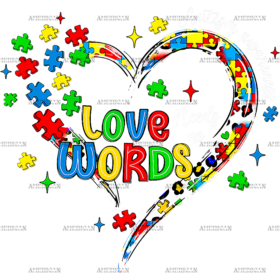 Love Needs No Words-1 DTF Transfer