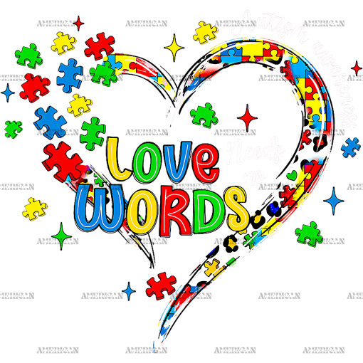Love Needs No Words-1 DTF Transfer