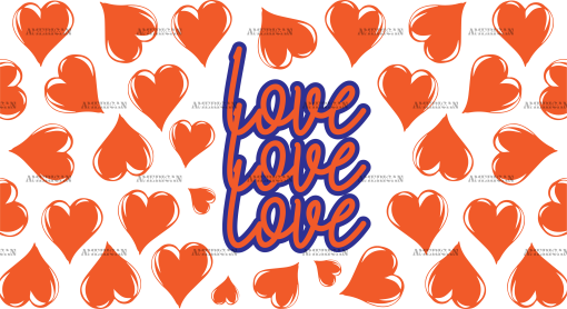Love Orange-1 UV DTF Transfer