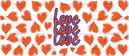 Love Orange-2 UV DTF Transfer