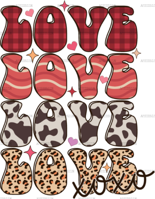Love Xoxo DTF Transfer