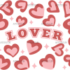 Lover Hearts UV DTF Transfer
