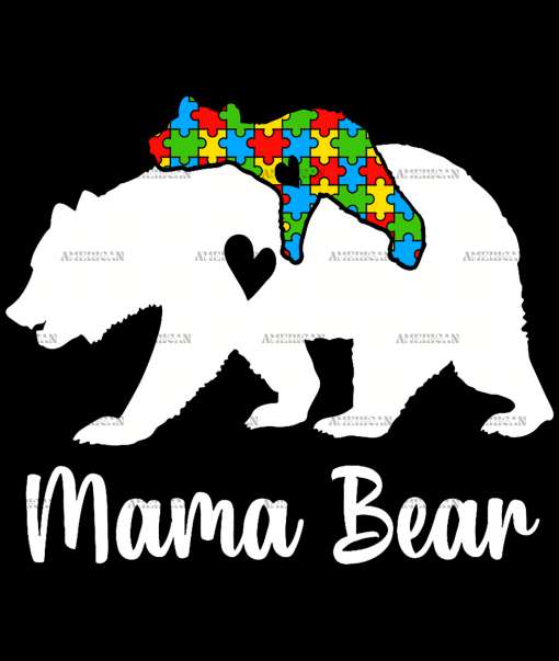 Mama Bear Autism DTF Transfer