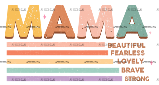 Mama Beautiful Fearless DTF Transfer