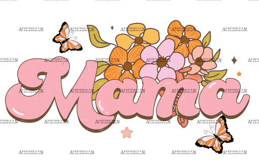 Mama Flowers DTF Transfer