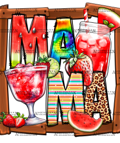 Mama Frame Watermelon DTF Transfer