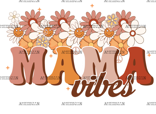 Mama Vibes-2 DTF Transfer