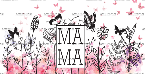 Mama-Wild-Flowers UV DTF Transfer