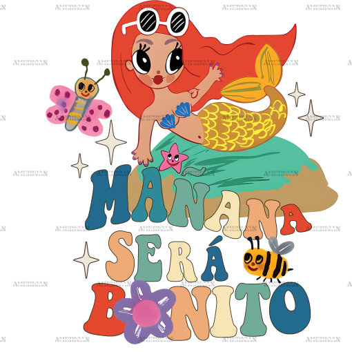 Manana Sera Bonito Mermaid-1 Dtf Transfer