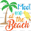 Meet Me At The Beach DTF Transfer
