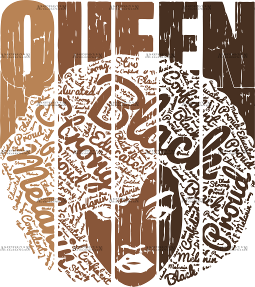 Melanin Queen-3 DTF Transfer