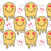 Melting Smiley Love-2 UV DTF Transfer