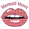 Mermaid Kisses Lips DTF Transfer