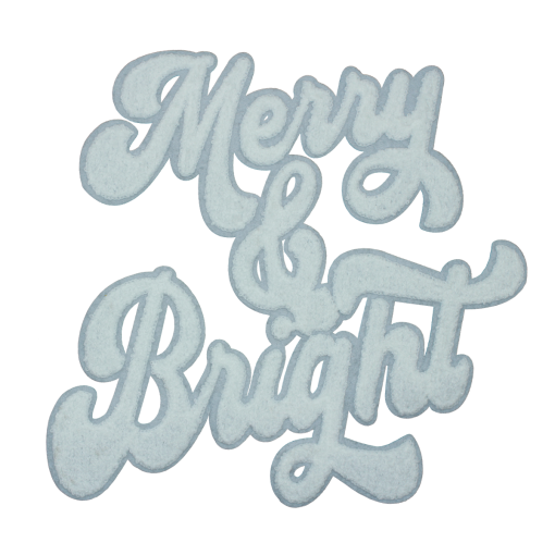 Merry & Bright Patch (Large/Chenille) - Image 3