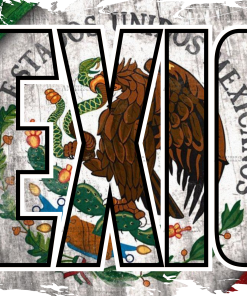 Mexico Bandera DTF Transfer