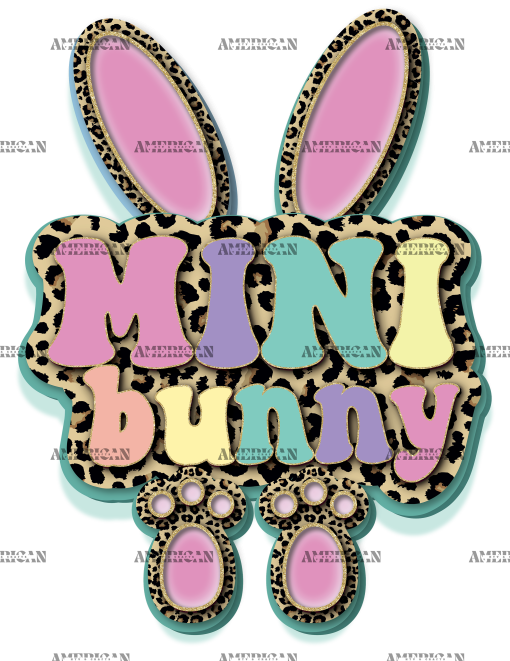Mini Bunny Pink DTF Transfer