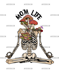 Mom Life Skeleton DTF Transfer