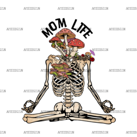Mom Life Skeleton DTF Transfer
