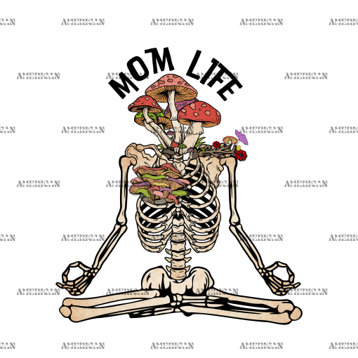 Mom Life Skeleton DTF Transfer
