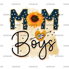 Mom Of Boys DTF Transfer