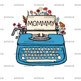 Mommy I Love You Typewriter DTF Transfer