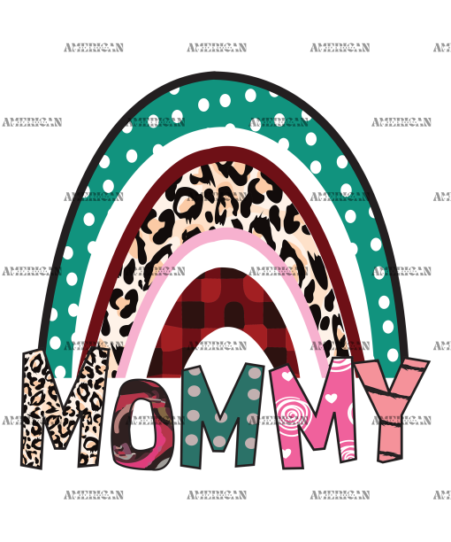 Mommy Rainbow DTF Transfer