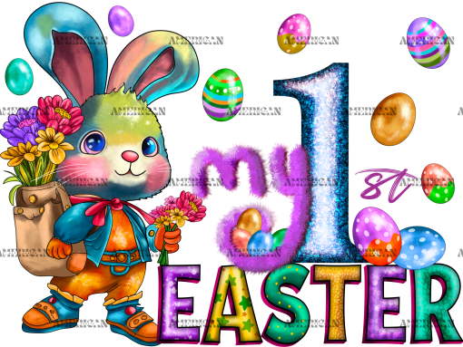 My 1st Easter Bunny DTF Transfer