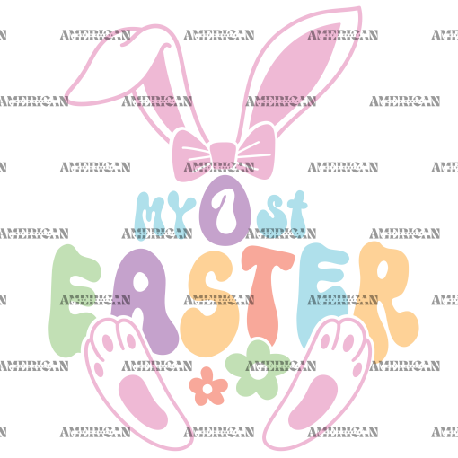 My 1st Easter Groovy DTF Transfer