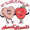 My Class Is Full Of Sweet Hearts Cherry DTF Transfer