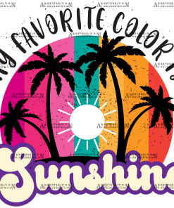 My Favorite Color Is Sunshine DTF Transfer