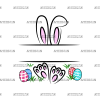 Name Frame Easter Bunny Pink DTF Transfer