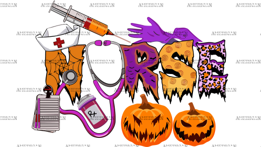Nurse Halloween UV DTF Transfer